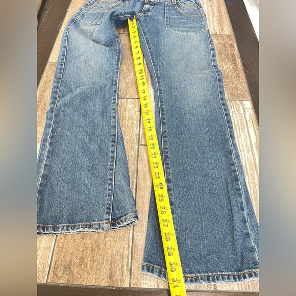 Levi's Retro Flare Too Super Low Rise Jeans Women's Size 9 Medium Wash - Picture 9 of 9